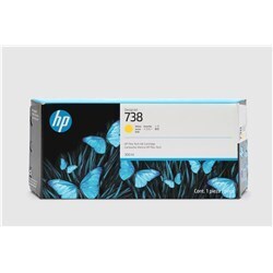 HP 738 300-ml Yellow DesignJet Ink Cartridge