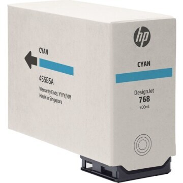HP 768 500-ml Cyan DesignJet Ink Cartridge